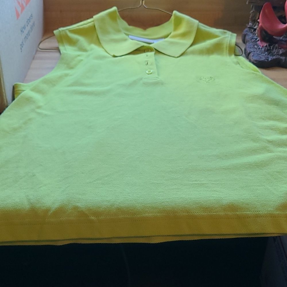 Liz Claiborn XL Sleeveless Lime Green Ladies Top